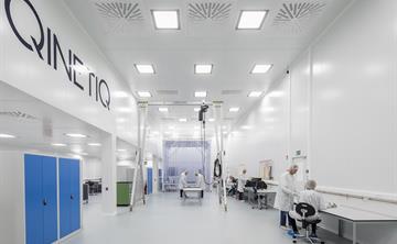 Cleanroom for manufacturing space equipment.